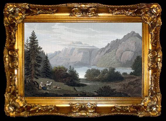 framed  John William Edy View on Sinly, ta009-2